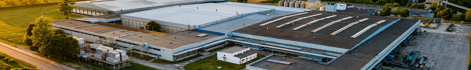 Aerial view of the Ark Foods production facility in Ryki